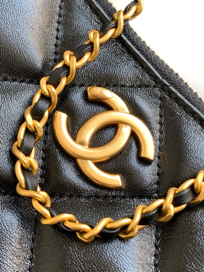 Chanel small HOBO BAG AS5528 black