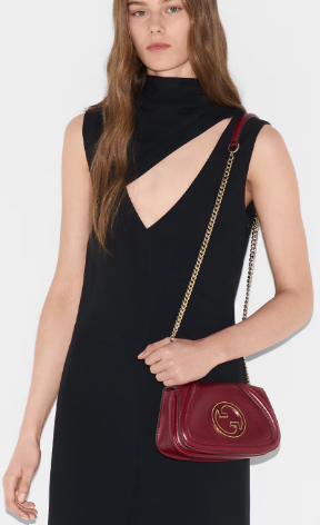 GUCCI BLONDIE SMALL SHOULDER BAG 815711 Rosso Ancora red