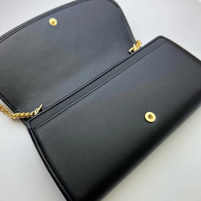 GUCCI BLONDIE WALLET ON CHAIN 725215 black