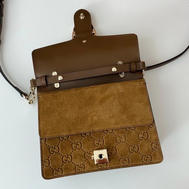 GUCCI DIONYSUS MINI TOP HANDLE BAG 813400 brown