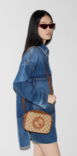 GUCCI BLONDIE SMALL SHOULDER BAG 820429 Brown