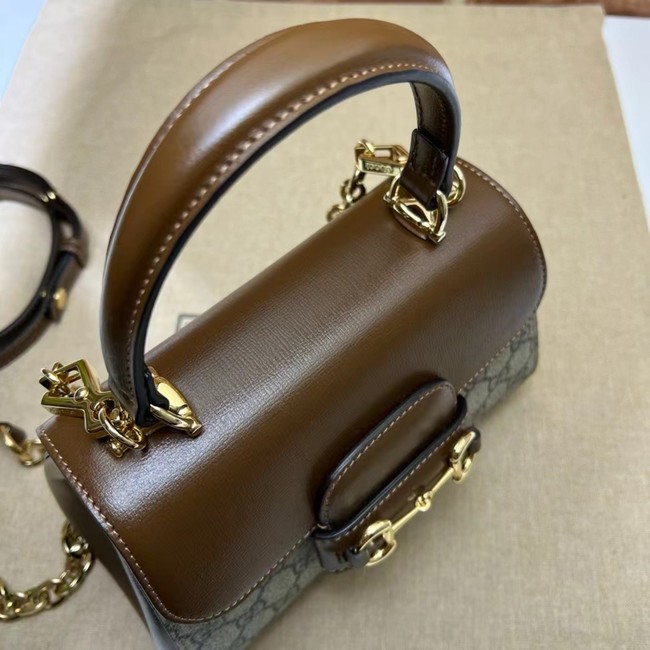 GUCCI HORSEBIT 1955 MINI BAG 703848 BROWN