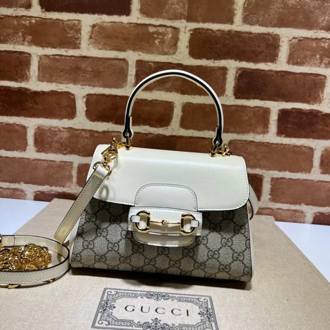 GUCCI HORSEBIT 1955 MINI BAG 703848 white