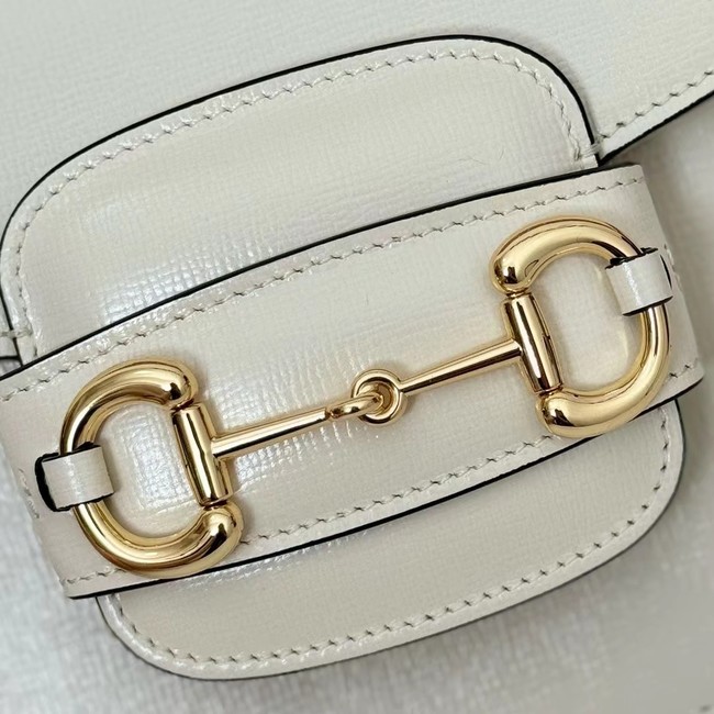 GUCCI HORSEBIT 1955 MINI TOP HANDLE BAG 781387 white