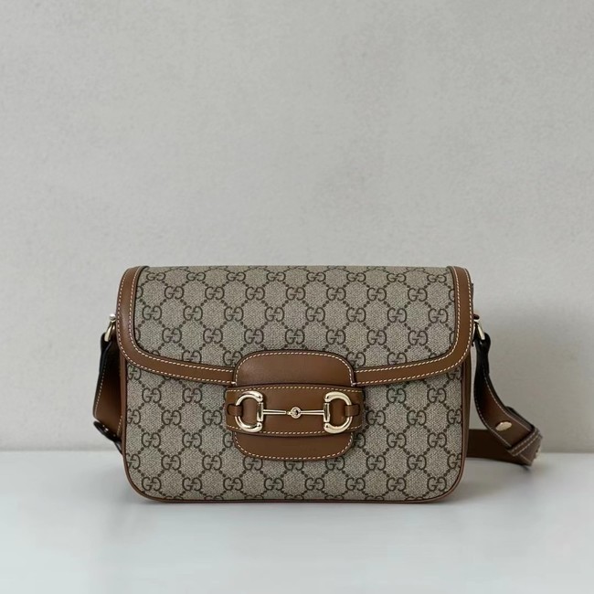 GUCCI HORSEBIT 1955 SOFT MEDIUM SHOULDER BAG 815178 brown