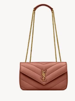 SAINT LAURENT LOULOU SMALL IN MATELASSE LAMBSKIN 801437 HORTENSIA