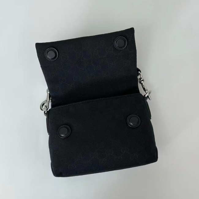 GUCCI HORSEBIT 1955 SOFT SMALL TOP HANDLE BAG 521617 black