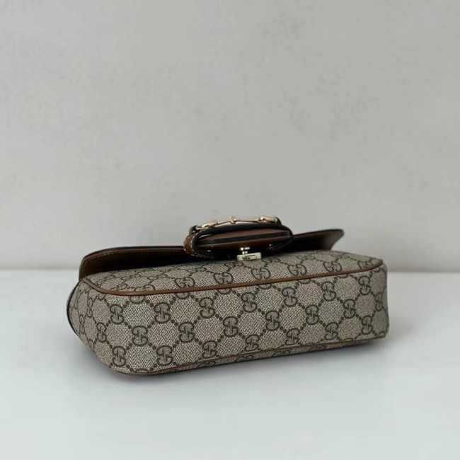 GUCCI HORSEBIT 1955 SOFT SMALL TOP HANDLE BAG 815206 brown