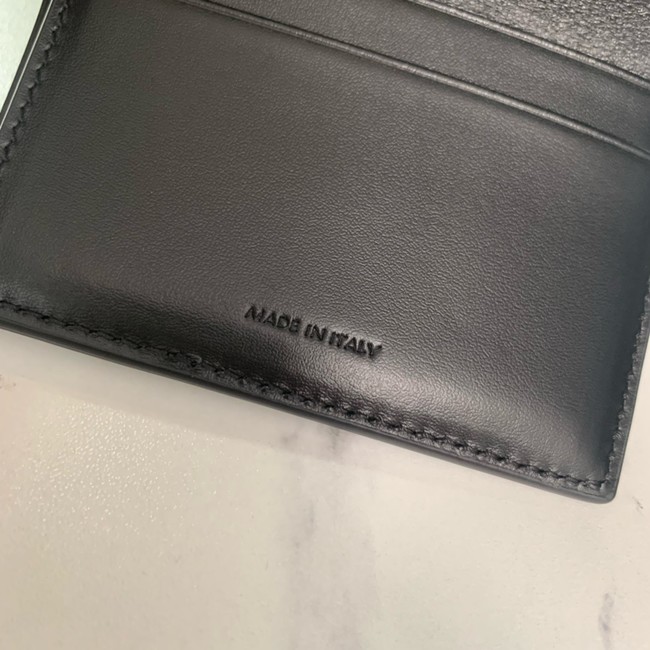 Celine SMALL FLAP WALLET TRIOMPHE IN SHINY CALFSKIN 10L653 black