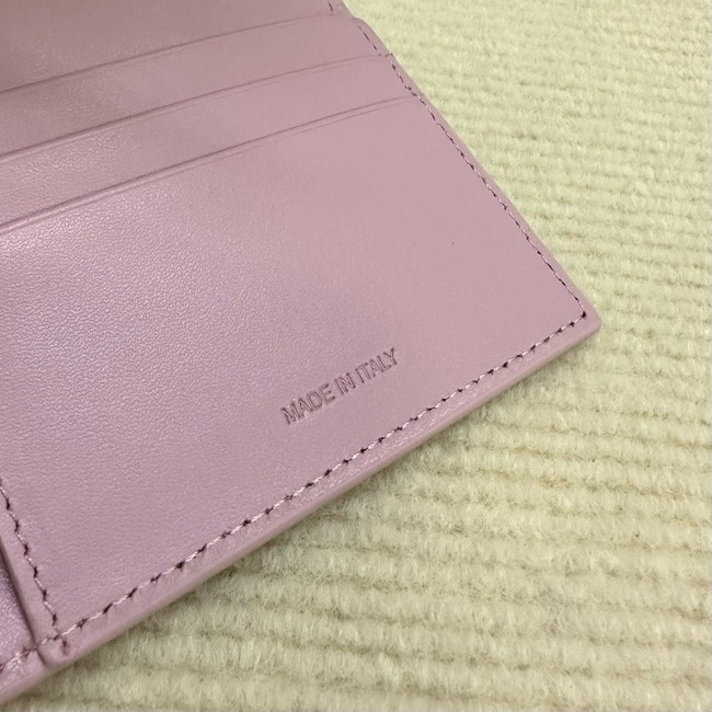 Celine SMALL FLAP WALLET TRIOMPHE IN SHINY CALFSKIN 10D783 Purple