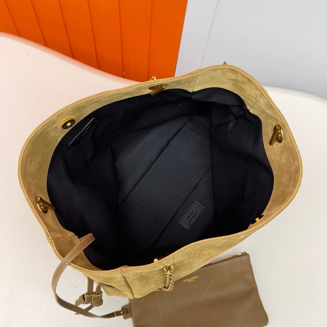 SAINT LAURENT JAMIE SHOPPING IN SUEDE 809824 GOLDEN LEAF