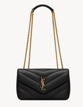 SAINT LAURENT LOULOU SMALL IN MATELASSE LAMBSKIN 801437 black