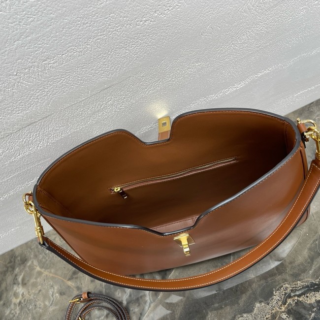 Celine MEDIUM CAMILLE 16 SOFT BAG IN SMOOTH CALFSKIN 119563 TAN