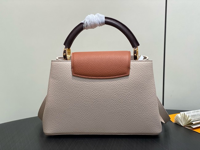 Louis Vuitton Capucines MM M12956 Galet& Tan & Chocolate