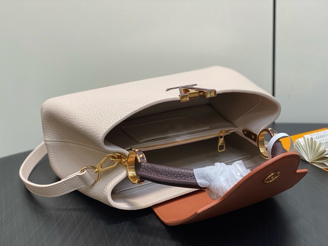 Louis Vuitton Capucines MM M12956 Galet& Tan & Chocolate