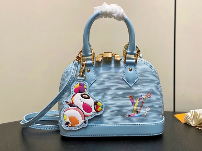 Louis Vuitton Epi grained leather Alma BB M13670 sky blue