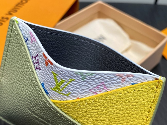 Louis Vuitton LV x TM Criss-Cross Card Holder M14090 green