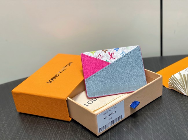 Louis Vuitton LV x TM Criss-Cross Card Holder M14090 pink