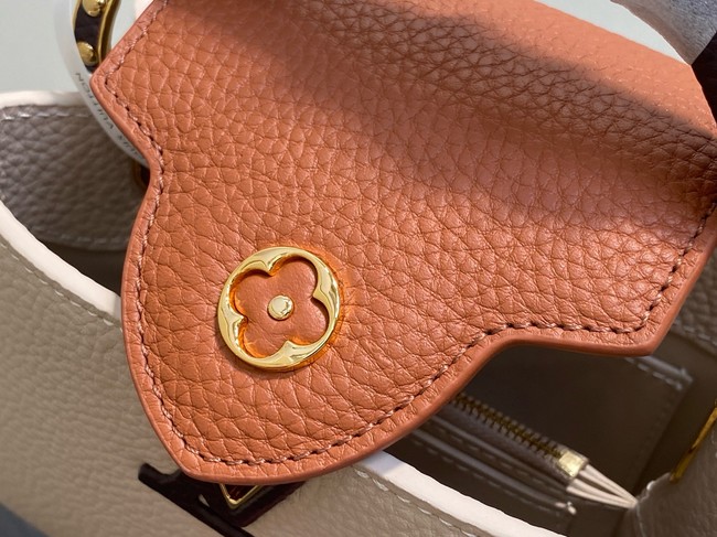 Louis Vuitton Ostrich Capucines BB M11908 Galet& Tan & Chocolate