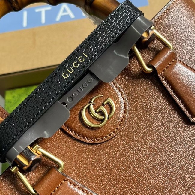 GUCCI GG MARMONT SMALL SHOULDER BAG 750396 BROWN