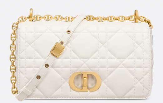 Dior Medium Soft Dior Caro Bag Macrocannage Lambskin M9253UHPA Latte