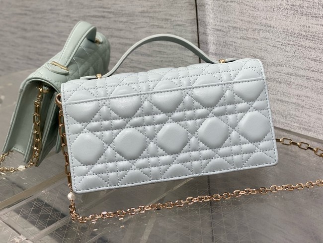 My Dior Mini Bag Cannage Lambskin S0980ONMJ Shirt Blue