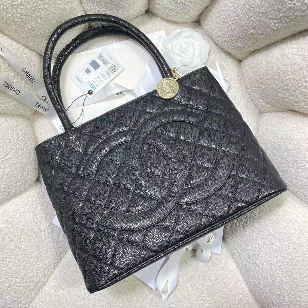 Chanel Grained Calfskin tote Bag AS5573 black