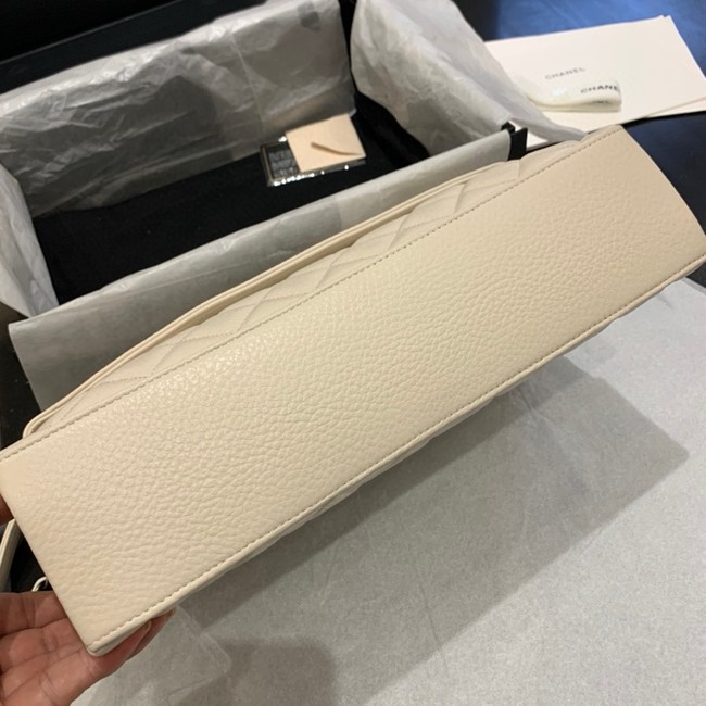 Chanel Grained Calfskin Shoulder Bag AS8095 Cream