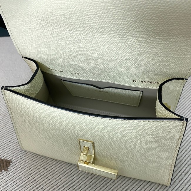 Valextra Iside Top Handle Mini Bag 00359 Cream