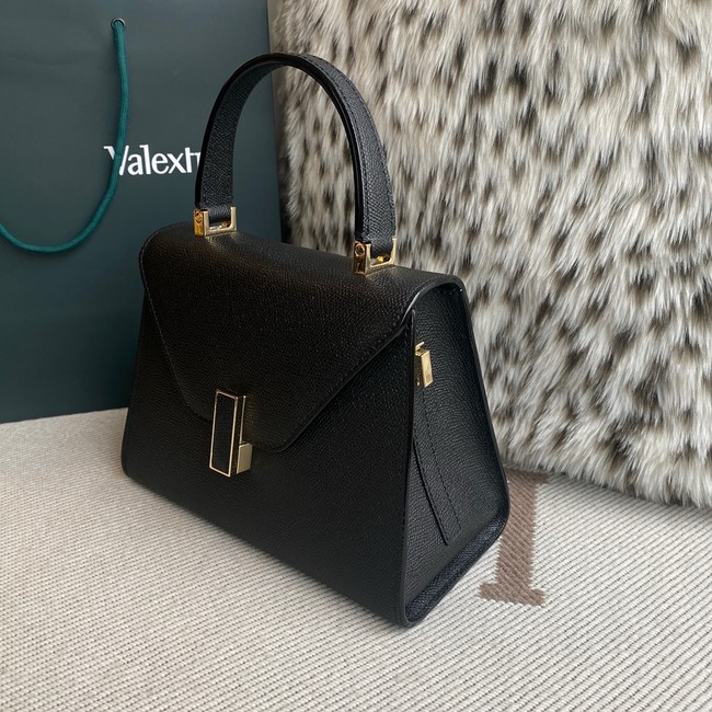 Valextra Iside Top Handle Medium Bag 56028 BLACK