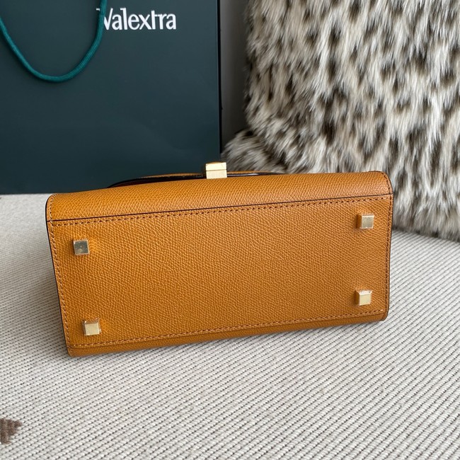 Valextra Iside Top Handle Medium Bag 56028 HAVANA BROWN