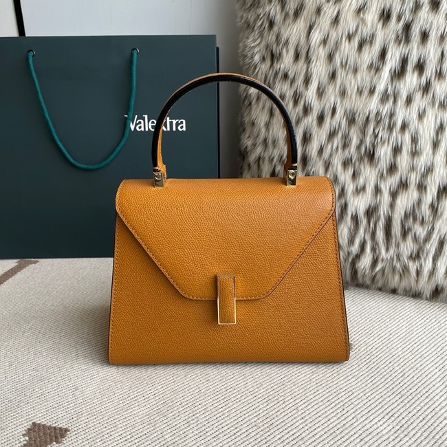 Valextra Iside Top Handle Medium Bag 56028 HAVANA BROWN