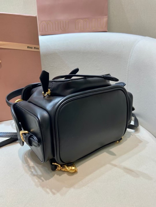 MIUMIU Cowhide backpack 5BZ043 black