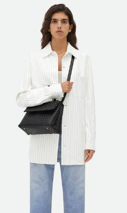 Bottega Veneta Patti Shoulder Bag 776783 black