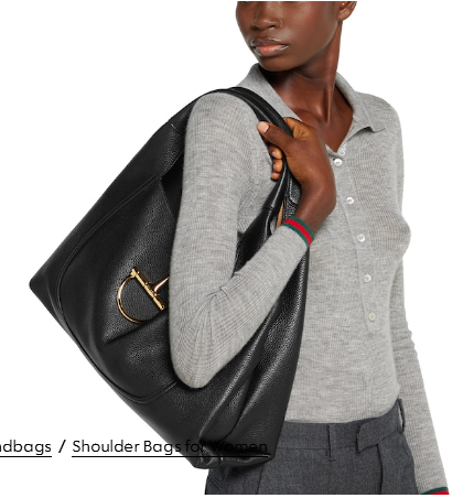 GUCCI SOFTBIT MAXI SHOULDER BAG 837466 black