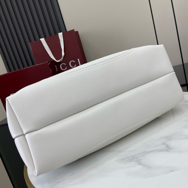 GUCCI SOFTBIT MAXI SHOULDER BAG 837466 white