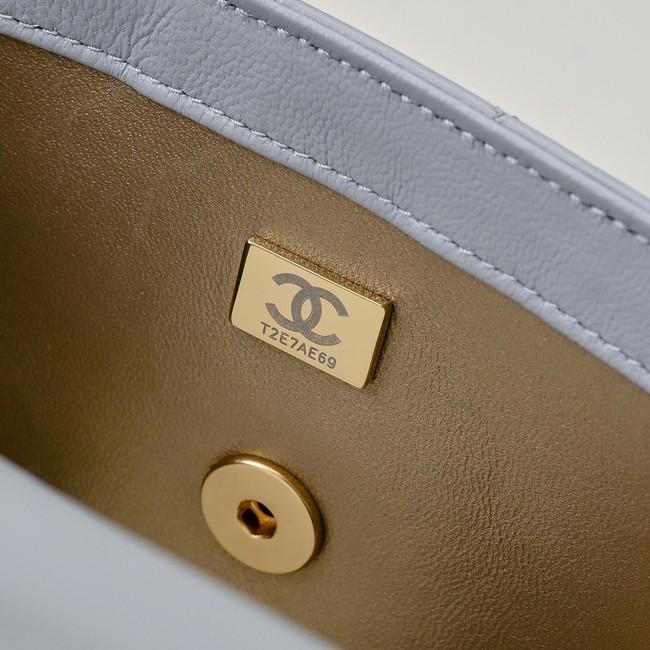 Chanel SMALL FLAP BAG AS1787 light gray