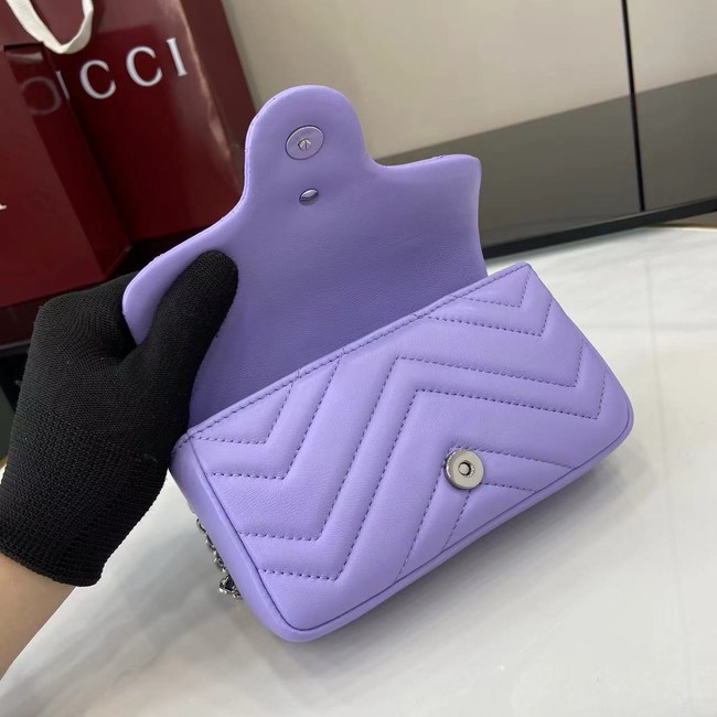 GUCCI GG MARMONT MINI SHOULDER BAG 841290 Purple