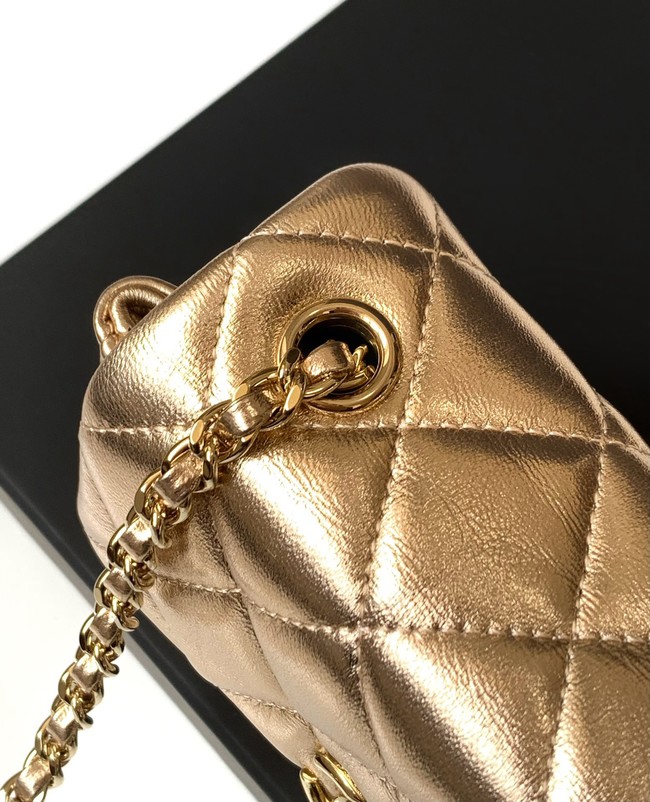 Chanel CLASSIC Original Lambskin 11.12 HANDBAG AS6564 gold