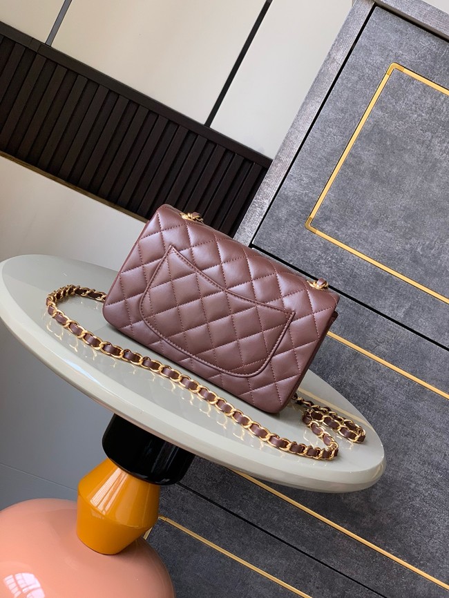 Chanel CLASSIC Original Leather 11.12 HANDBAG 1116 brown