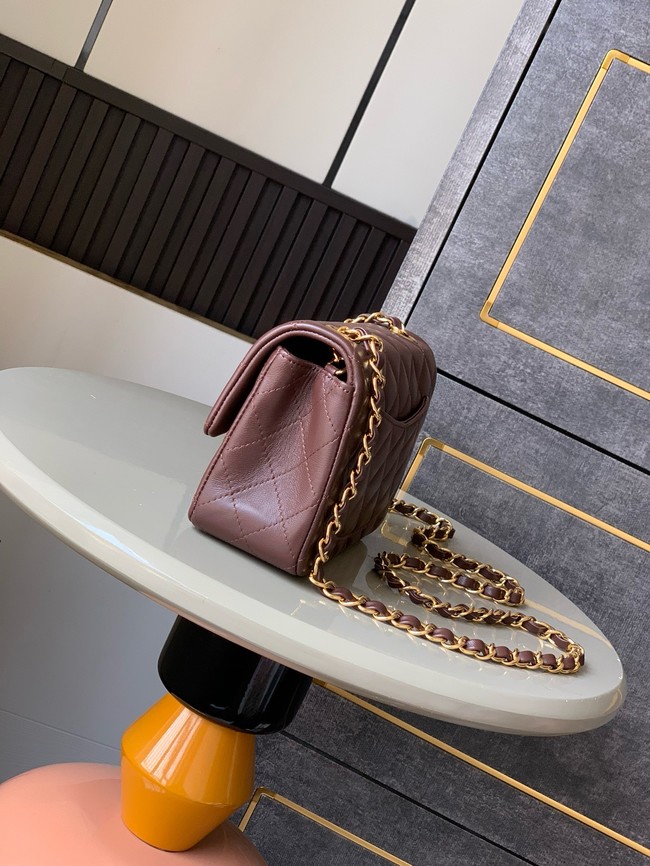 Chanel CLASSIC Original Leather 11.12 HANDBAG 1116 brown