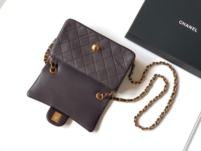 Chanel CLASSIC Original Leather 11.12 HANDBAG 1116 dark brown