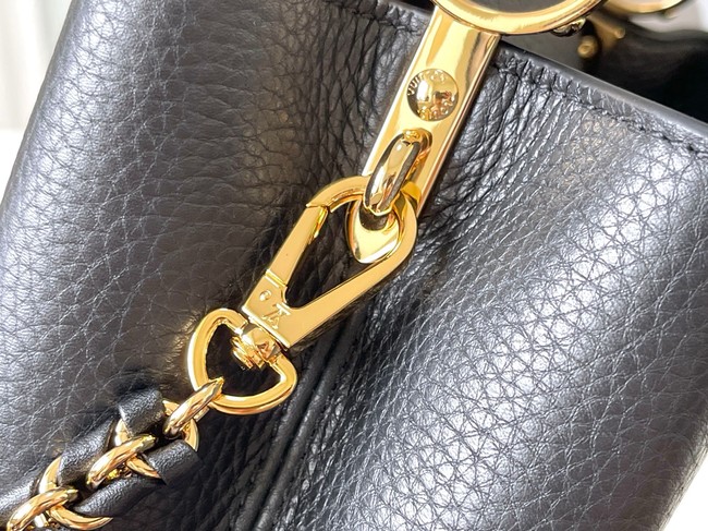 Louis Vuitton Capucines MM M23331 black&Crystal