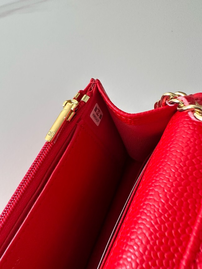 Chanel Classic Wallet On Chain Grained Calfskin AP4241-11