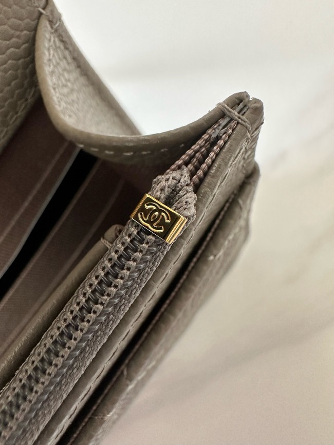 Chanel Classic Wallet On Chain Grained Calfskin AP4241-13