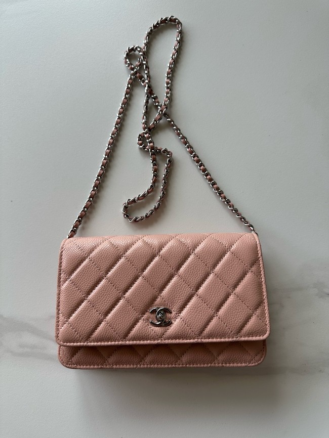 Chanel Classic Wallet On Chain Grained Calfskin AP4241-8