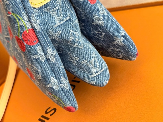 Louis Vuitton NEW LV x TM Coussin PM M14978 Monogram cherry denim