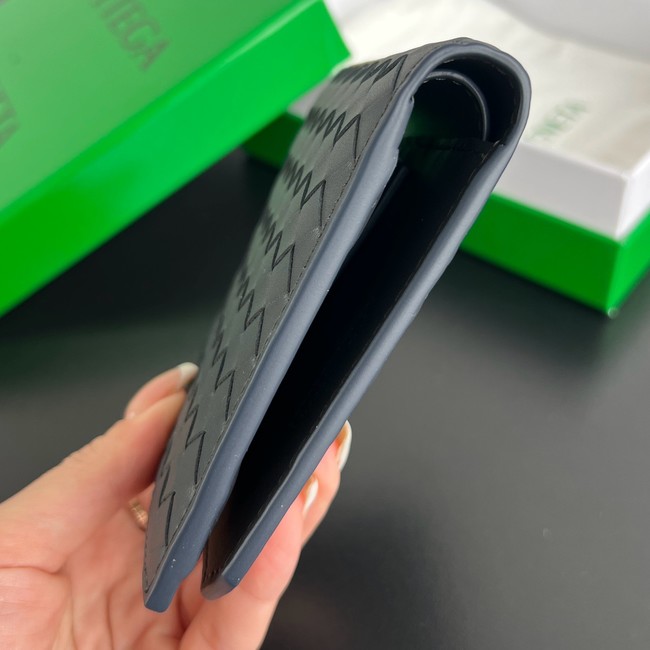 Bottega Veneta Intrecciato Bi-Fold Wallet With Coin Purse 749412 gray