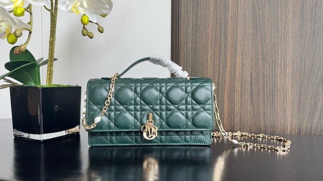 My Dior Mini Bag Cannage Lambskin S0980ONMJ dark green