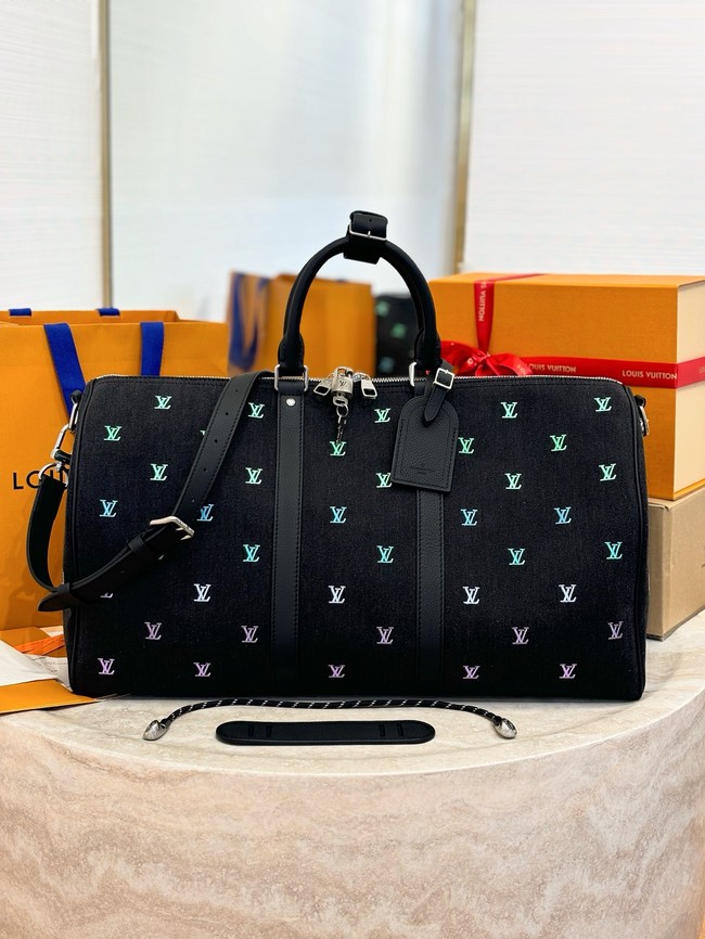 Louis Vuitton Keepall Bandouliere 50 M13966 black